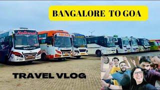 || BANGALORE to GOA || Overnight AC sleeper Bus Travel || #goa #jasinvlog #travelvlog #explore