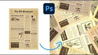 Newspaper Pattern - Short photoshop Tutorial