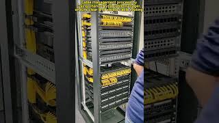 Cable management process in data center by using channel type cable manager.