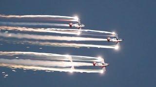 PioneerTeam 4x Pioneer 330 Aerobatic from Italy at Sanicole Sunset AirShow 2015 Belgium