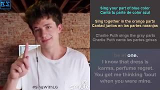 Charlie Puth - Attention | Sing by smule | Sing with the karaoke artist with lyrics