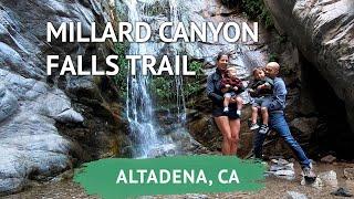 Hiking Millard Canyon Falls Trail with Kids | Waterfall in Angeles National Forest