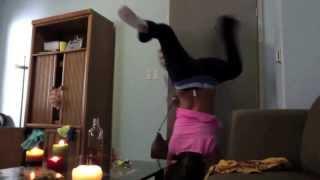 White girl twerking fail and catches on fire