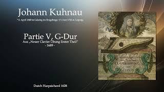 Johann Kuhnau: Partie V, G-Dur (1689) für Cembalo