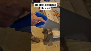 HOW TO CUT WOOD SQUARE LIKE A PRO! #diy #howto #construction #carpentry