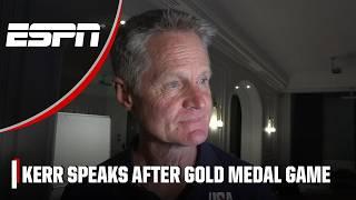 ‘An amazing feeling’ Steve Kerr talks Team USA’s gold medal win vs. France | ESPN