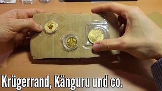 Gold Krügerrand, Gold Känguru und Goldmark Unboxing