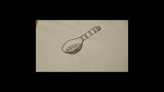 Very Easy Spoon Drawing ️ #shorts #shortvideo #drawing #sketch #art #creative #ideas #viralshorts