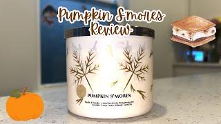 Pumpkin S'mores Candle Bath and Body Works Review