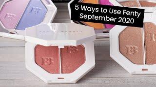 5 Ways To Use Fenty Beauty Killawatt Freestyle Highlighters || September 2020 Boxycharm