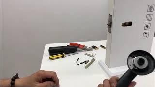 406 smart digital door lock Installation tutorial