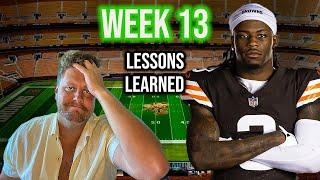 What I Got Right & Wrong In Week 13 Fantasy Football (Lessons Learned)