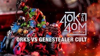 Orks vs Genestealer Cults. Warhammer 40k in 40 minutes.