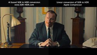 SDR video to HDR video conversion online demo