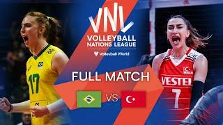  BRA vs.  TUR - Full Match | Preliminary Phase | Women's VNL 2022