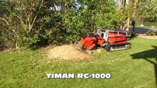 Timan RC-1000 with stump grinder