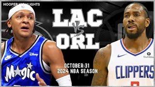 LA Clippers vs Orlando Magic Full Game Highlights | Oct 31 | 2024 NBA Season