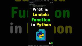What Is Lambda Function In Python? #python #coding #programming