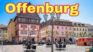 Offenburg Germany  Walking tour, 4k video