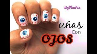 Uñas con Ojos para Halloween - Mybluepas