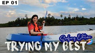 You Won't Believe this is India! Surfing for beginners in Mulki, Karnataka | #TryingMyBest S01EP01