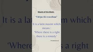 Maxim of the Week #legalmaxim #legalknowledge #legaleducation @wisdomaurora