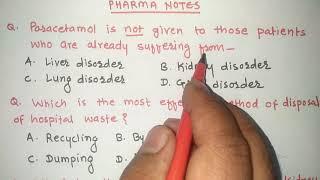 PREVIOUS YEARS QUESTIONS AND ANSWERS WITH EXPLANATION | RRB PHARMACIST EXAM | PART-31