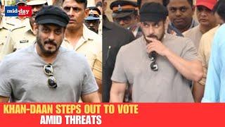 Maharashtra Election 2024: Salman Khan, Salim Khan, Arbaaz Khan, Sohail Khan vote