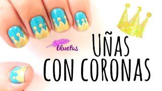 Uñas con Corona - uñas faciles - Mybluepas