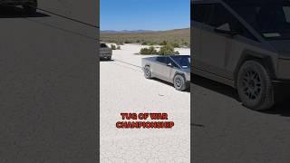  TUG OF WAR! Cybertruck VS RAPTOR R! 