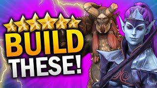 MAX THESE 5 RARES - F2P Champs You MUST BUILD - Raid Shadow Legends Tier List