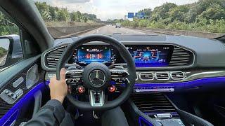 NEW 2025 Mercedes AMG GLE53 POV Drive Hybrid Coupe Facelift +SOUND! on the German Autobahn