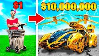 ПРОКАЧАЛ МАШИНУ ЗА $1 ДО МАШИНЫ ЗА $10,000,000 в ГТА 5 ОНЛАЙН (GTA 5 ONLINE)