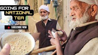 Going for tea with grandfather | national tea stall | famous tea shop