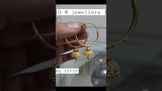 ladies bali latest design #gold #jewellery#trending #shorts #viral #G M jewellers 18 ct 22ct 24 crat