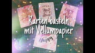 TUTORIAL  ! Karten basteln mit Decotime ( Action ) Vellumblöcken !