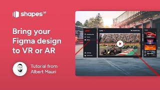 How to view Figma UI Design in VR or AR. ShapesXR Tutorial.