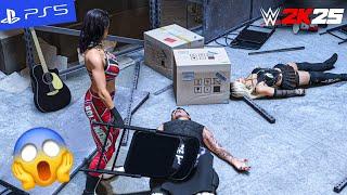 WWE 2K25 - Bayley Wrecks Dominik Mysterio & Liv Morgan | PS5 [4K60]