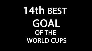 Gheorghe Hagi scored the 14th best goal of the World Cups against Colombia in USA 94.