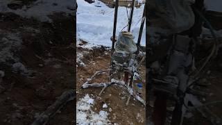 бурение скважины зимой 5ч