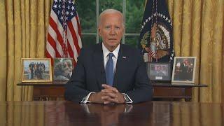 WATCH: Biden talks decision to exit 2024 race, legacy in address to nation