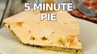 The Easiest Pie Ever | No Bake Orange Creamsicle Pie