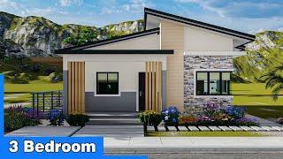 MODERN BUNGALOW HOUSE DESIGN with 3 Bedroom | 96 Sqm