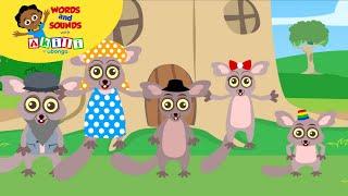 Bush Baby Vowels | Learn about Sounds | Words and Sounds with Akili