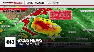 Tornado Warning issued for parts of Nevada and Yuba counties
