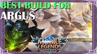 Mobile Legends Best Build In Any Situation For Argus | Mythical Academy # 6