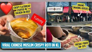 MON CHINESE BEEF ROTI Chinese Muslim Crispy Roti Jalan Bukit Bintang, Kuala Lumpur , MALAYSIA #viral