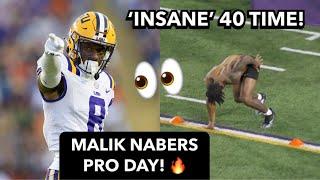 Malik Nabers FULL LSU Pro Day Highlights  2024 NFL Draft | Malik Nabers 4.35 40 Yard Dash