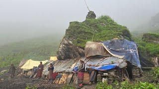 Best Rural Life in the Jagdula Mountains in Nepal । How people Live in Rainy Day ।Documentary Video