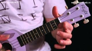 Видео урок: как играть песню Rocky Racoon - The Beatles на укулеле (гавайская гитара)
